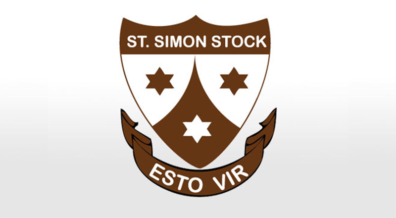 St Simon Stock crest at St Pauls Catholic College Greystanes