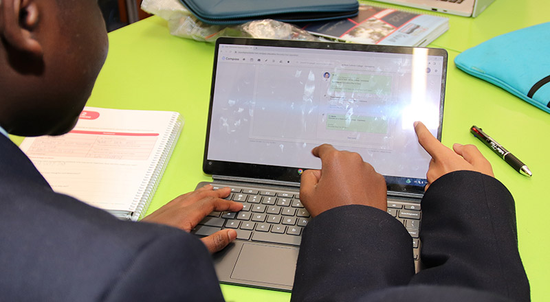 Students Learning Devices at St Pauls Catholic College Greystanes